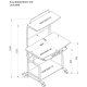 Techly Scrivania per Computer Compatta Multifunzione, Nero Lucido (ICA-TB 7800BK) 4