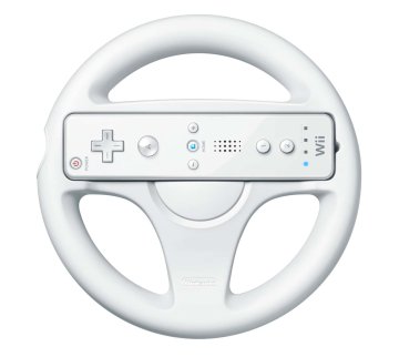 Nintendo Wii Wheel Lenkrad Bianco Volante