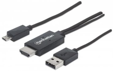 Manhattan 151511 cavo e adattatore video 1,5 m HDMI tipo A (Standard) Micro-USB Tipo B Nero