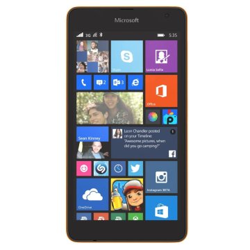 Microsoft Lumia 535 12,7 cm (5") SIM singola Windows Phone 8.1 3G Micro-USB B 1 GB 8 GB 1905 mAh Arancione