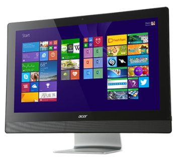 Acer Aspire Z3-615 Intel® Core™ i5 i5-4570T 58,4 cm (23") 1920 x 1080 Pixel Touch screen PC All-in-one 8 GB DDR3-SDRAM 2 TB HDD Windows 8.1 Nero, Argento