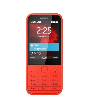 Nokia 225 Dual Sim 7,11 cm (2.8") 100,6 g Rosso Telefono cellulare basico