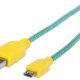 Manhattan 394000 cavo USB USB 2.0 1 m USB A Micro-USB B Verde, Giallo 2
