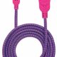 Manhattan 394048 cavo USB USB 2.0 1 m USB A Micro-USB B Rosa, Viola 6