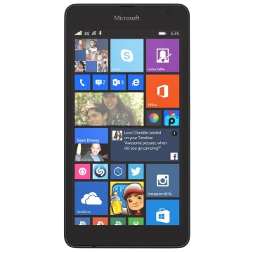 Microsoft Lumia 535 12,7 cm (5") SIM singola Windows Phone 8.1 3G Micro-USB B 1 GB 8 GB 1905 mAh Nero