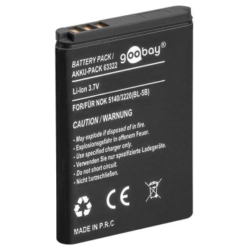 Goobay 63322 ricambio per cellulare Batteria Nero