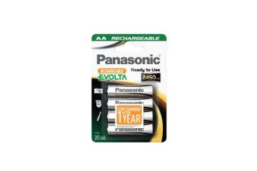 Panasonic NiMH Mignon AA 2450mAh Stilo AA Nichel-Metallo Idruro (NiMH)