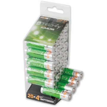 Techly Multipack 24 Batterie High Power Stilo AA Alcaline LR06 1,5V (IBT-KAL-LR06-B24T)