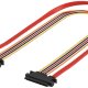 Goobay 93945 cavo SATA 0,3 m SATA 7-pin + 15-pin Nero, Arancione, Rosso, Giallo 2