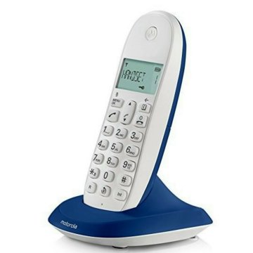 Motorola C1001 Telefono DECT Identificatore di chiamata Bianco, Blu