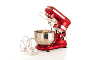 BRANDANI 55438 sbattitore Sbattitore con base Rosso, Acciaio inox
