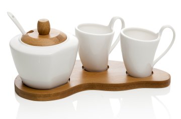 BRANDANI 55632 tazza Bianco, Legno 1 pz