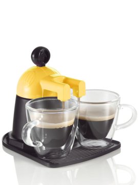 BRANDANI 56144 caffettiera manuale Nero, Giallo