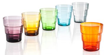 BRANDANI 56508 bicchiere per acqua Multicolore 6 pz