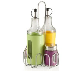 BRANDANI 56522 oliera/acetiera Bottiglia Vetro, Acciaio inox Multicolore