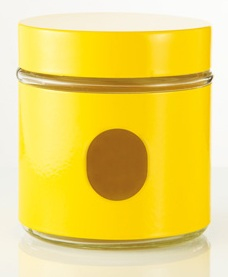 BRANDANI 56932 recipiente Rotondo Vetro Giallo