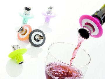 BRANDANI 57525 brocca ABS sintetico, Silicone Vino
