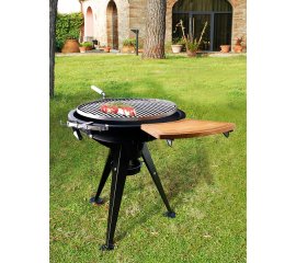 BRANDANI 58228 barbecue per l'aperto e bistecchiera Caminetto A legna Nero, Acciaio inox