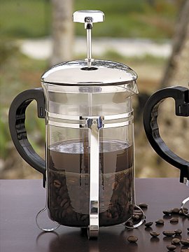 BRANDANI 58658 caffettiera manuale Nero, Acciaio inox, Trasparente
