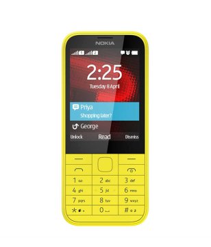Nokia 225 Dual SIM 7,11 cm (2.8") 100,6 g Giallo Telefono cellulare basico