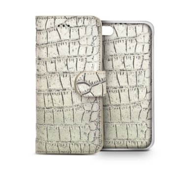 Celly CROCOAIPH6CH custodia per cellulare 11,9 cm (4.7") Custodia a borsellino Champagne