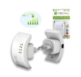 Techly I-WL-REPEATER-E moltiplicatore di rete Ripetitore di rete Bianco