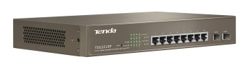 Tenda TEG3210P switch di rete Gestito Gigabit Ethernet (10/100/1000) Supporto Power over Ethernet (PoE) 1U Bronzo