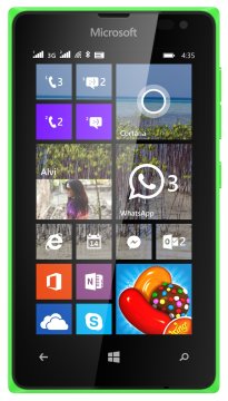 Microsoft Lumia 435 10,2 cm (4") SIM singola Windows Phone 8.1 3G Micro-USB B 1 GB 8 GB 1560 mAh Verde