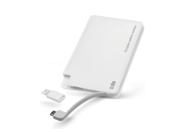 SBS TEBB3000LHW batteria portatile Litio 3000 mAh Bianco