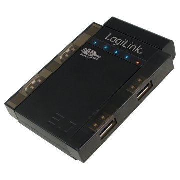 LogiLink UA0112A hub di interfaccia 5000 Mbit/s Nero