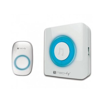 Techly Campanello Wireless fino a 300m con Batteria Litio e Telecomando (I-BELL-RING02)