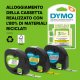 DYMO LetraTag etichette originali in plastica | rotolo da 12 mm x 4 m | stampa nera su rosso | LT etichette autoadesive per etichettatrice LetraTag | 1 pezzo 14