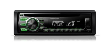 Pioneer DEH-1700UBG Ricevitore multimediale per auto Nero