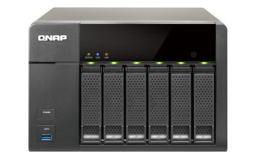 QNAP TS-651 server NAS e di archiviazione Tower Intel® Celeron® 1 GB DDR3L 0 TB QNAP Turbo System Nero
