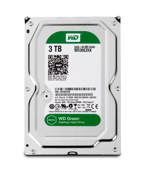 Western Digital WD Caviar Green disco rigido interno 3 TB 5400 Giri/min 64 MB 3.5" SATA