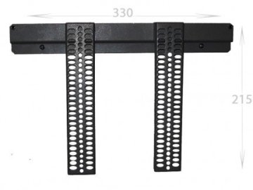 ITB AMPE0612-14B Supporto TV a parete Nero