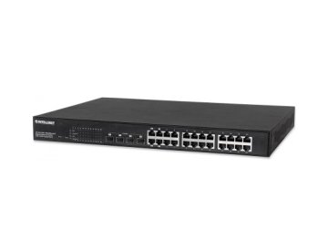 Intellinet 560900 switch di rete Gestito L2 Gigabit Ethernet (10/100/1000) Supporto Power over Ethernet (PoE) 1U Nero