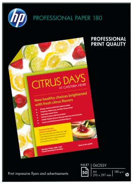 HP C6818A carta inkjet A4 (210x297 mm) Lucida 50 fogli Bianco