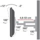 Techly Supporto a Muro Ultra Slim per TV LED LCD 23-55