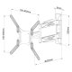 Techly Supporto a Muro Ultra Slim per TV LED LCD 23-55