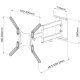 Techly Supporto a Muro Ultra Slim per TV LED LCD 23-55
