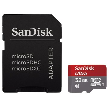 SanDisk microSDHC Ultra 32GB + SD UHS Classe 10