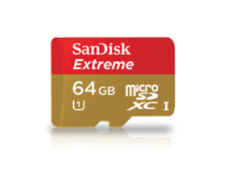 SanDisk Extreme microSDXC 64GB UHS Classe 10