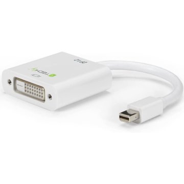 Techly Adattatore Mini DisplayPort (Thunderbolt) 1.2 / DVI 15cm Bianco (IADAP MDP-DVIF12)