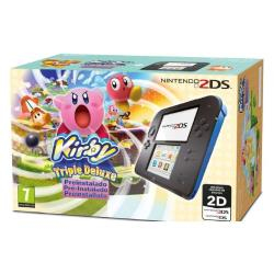 Nintendo 2DS + Kirby Triple Deluxe console da gioco portatile 8,97 cm (3.53") Touch screen Wi-Fi Nero, Blu