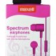 Maxell Spectrum Auricolare Cablato In-ear Musica e Chiamate Rosa 3