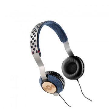 The House Of Marley Liberate Auricolare Cablato A Padiglione Musica e Chiamate Blu, Metallico