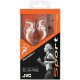 JVC HA-ETX30-W-E Cuffie Cablato A clip Sport Arancione, Bianco 3