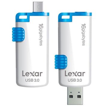 Lexar 16GB JumpDrive M20 unità flash USB USB Type-A / Micro-USB 3.2 Gen 1 (3.1 Gen 1) Blu, Bianco