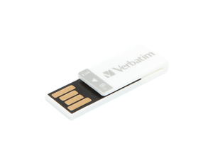 Verbatim Clip-it USB Drive 8GB unità flash USB USB tipo A 2.0 Bianco